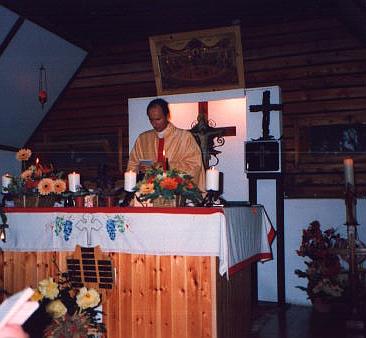 Hochzeit zu Sylvester 1998 in unserem Kirchlein im Camp Duke Leopold.